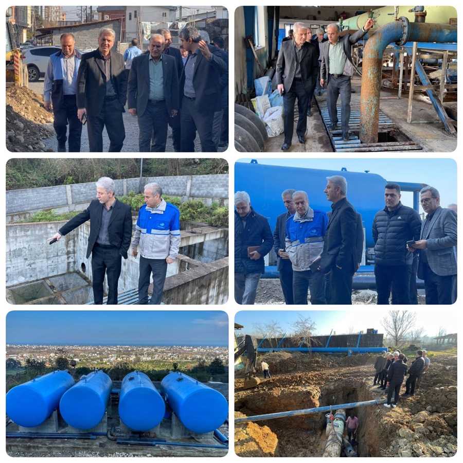 چند گام تا بهره‌برداری از پروژه‌های آب و فاضلاب مازندران